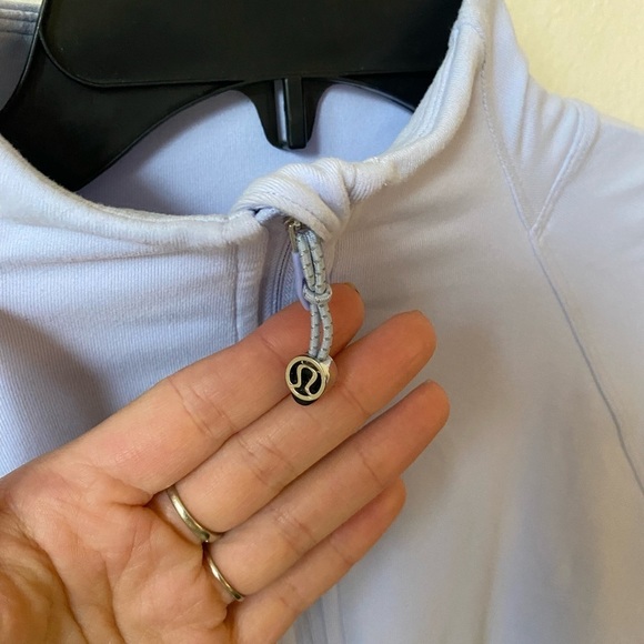 Lululemon Women’s It’s Rulu 1/2 Zip Pullover Top in Periwinkle Fit M Activewear - Picture 3 of 8